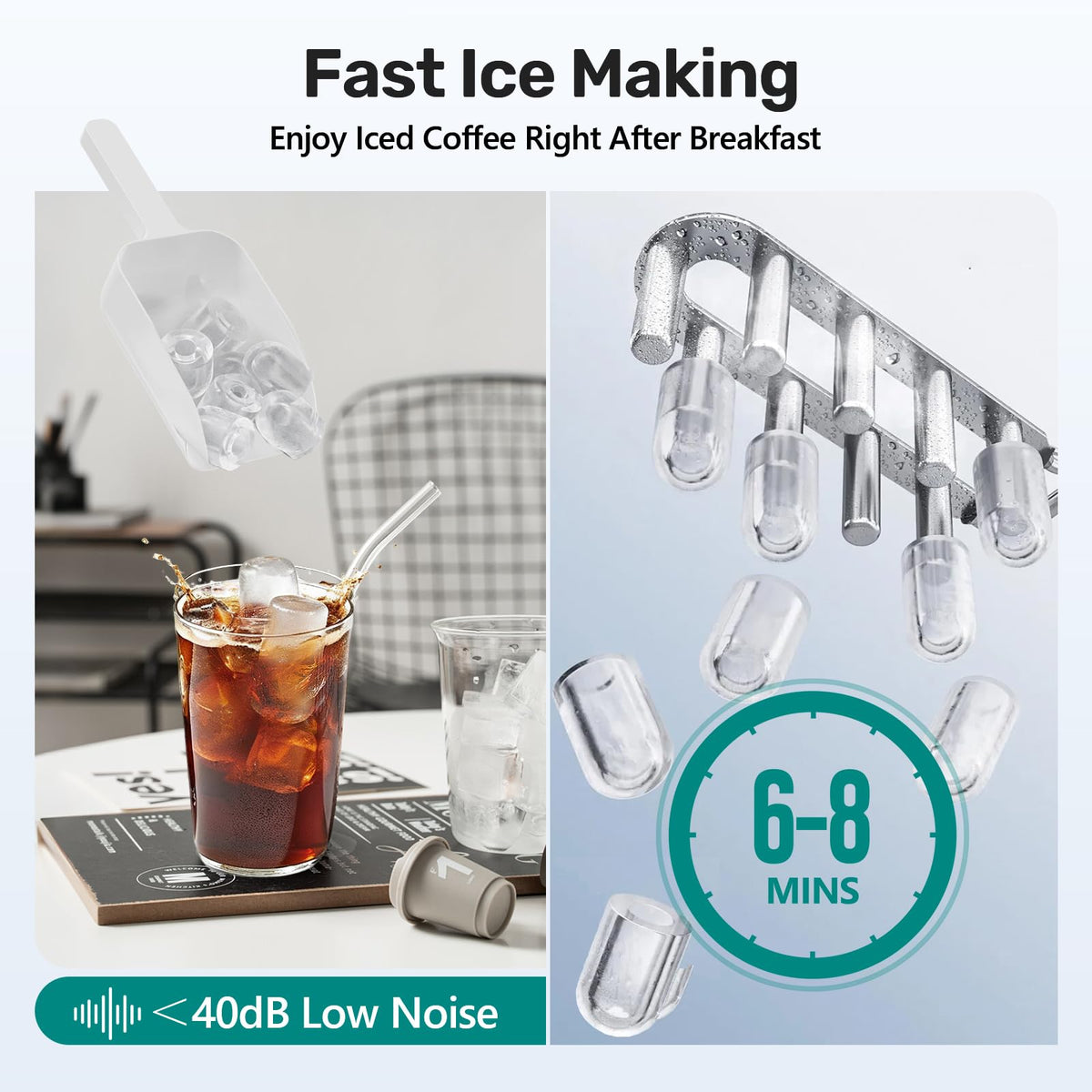 Countertop Ice Maker with Self-Cleaning F231