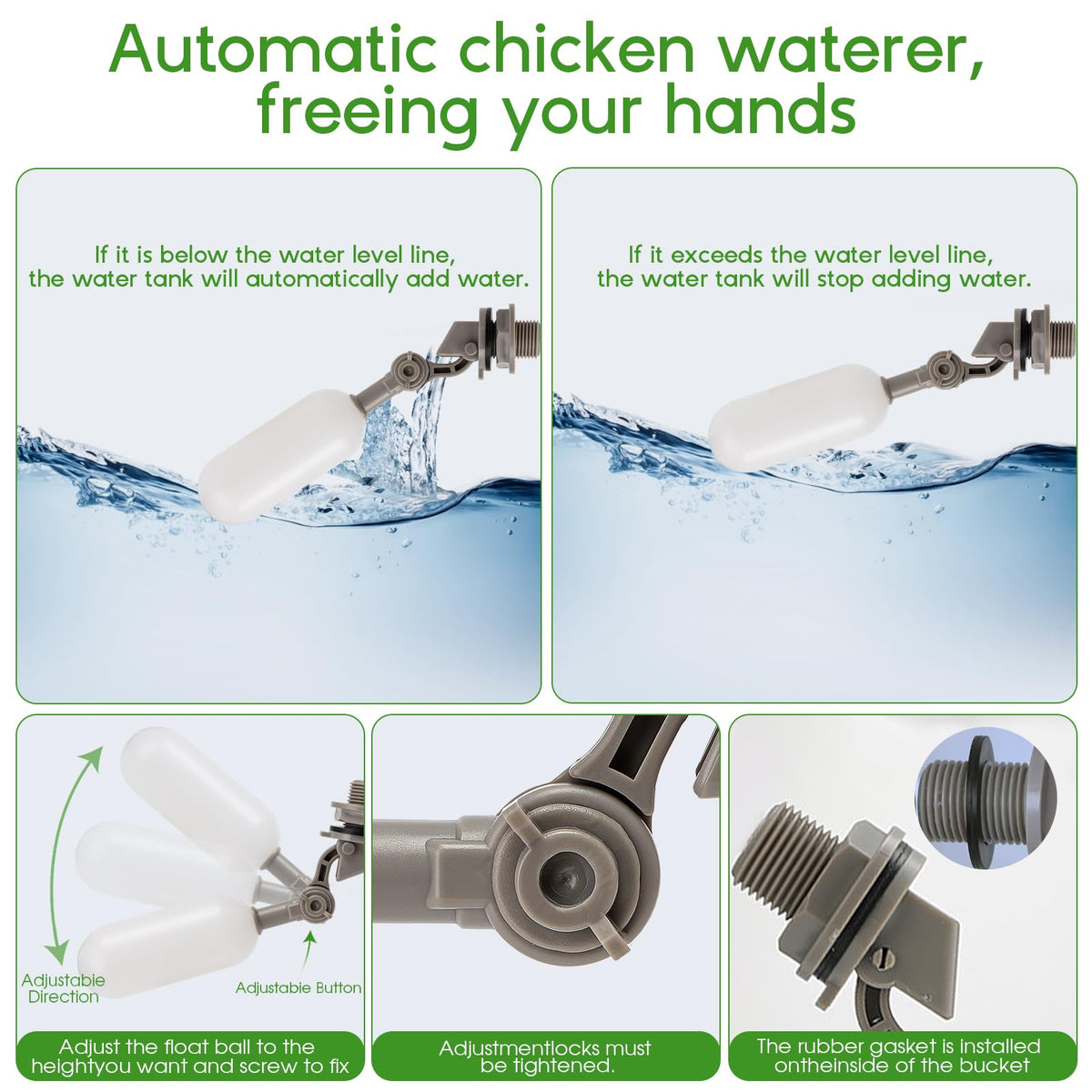 Automatic Chicken Waterer with Four Water Cups N27656