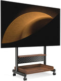 Rolling TV Stand Mount with Wooden Shelf R196087