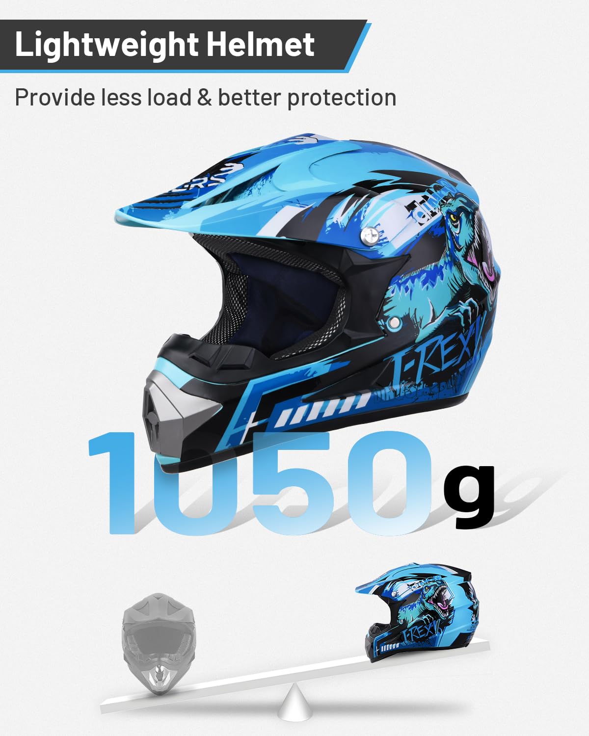 Youth DOT Approved Full Face Motocross Helmet U74745