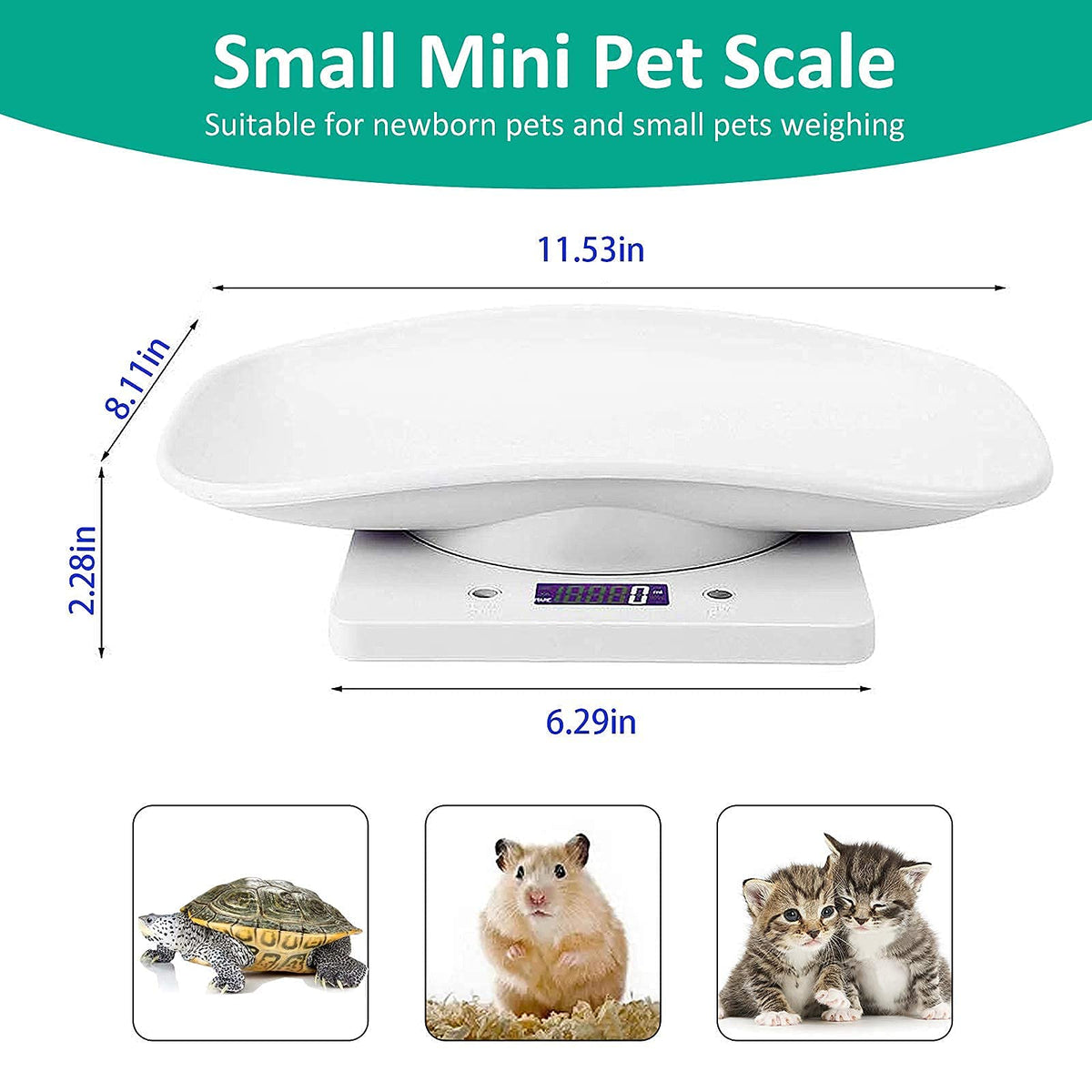 Digital Pet Scale with Tape Measure H9570