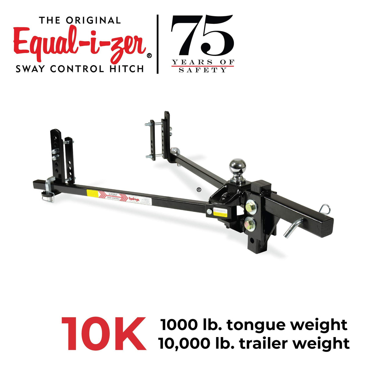 4-point Sway Control Hitch, 10,000 Lbs Trailer Weight Rating X978
