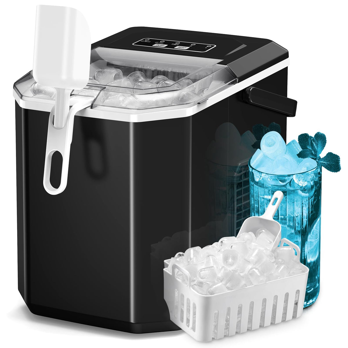 Black 26Lbs/24H Countertop Ice Maker Z4182