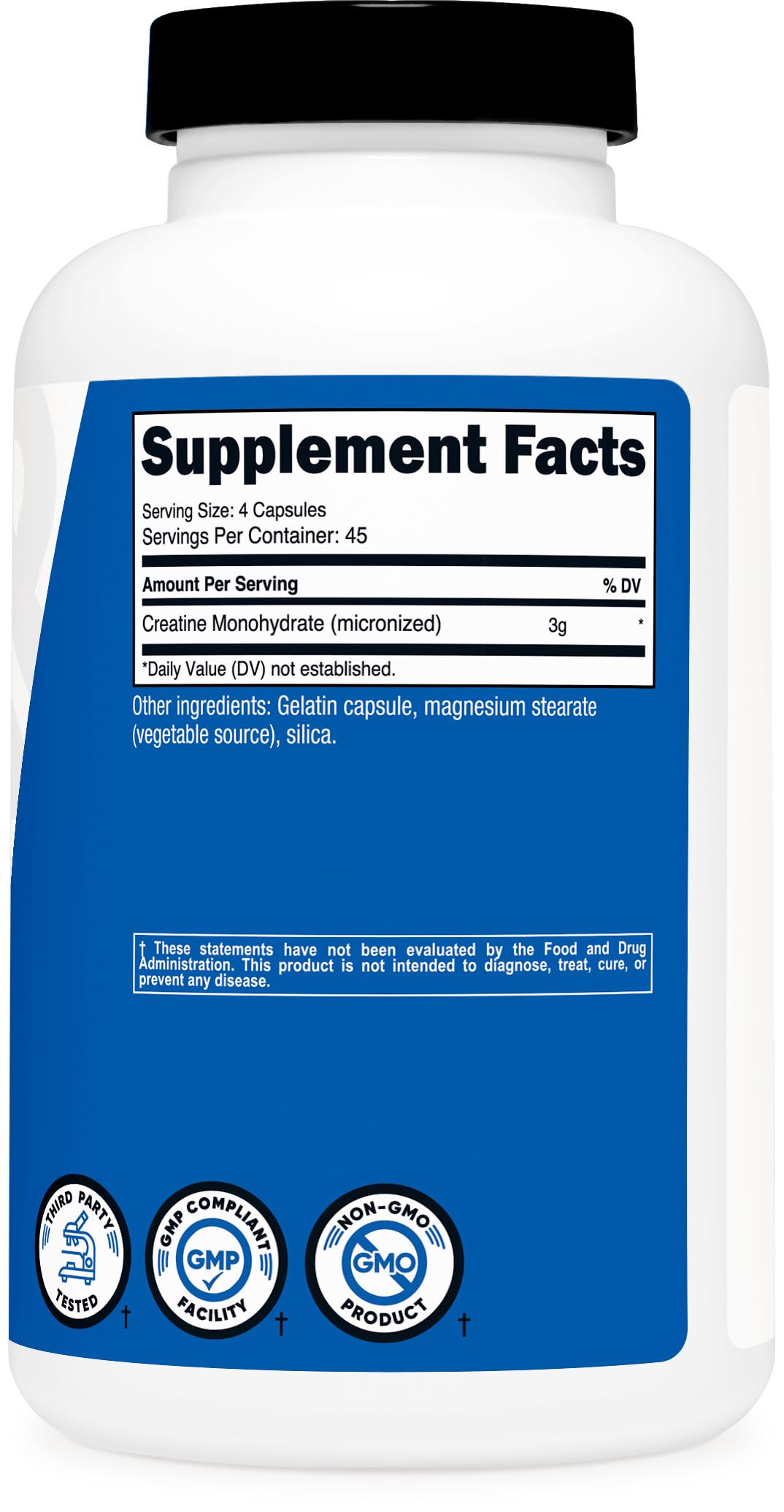 Creatine Monohydrate 3,000mg 180 Capsules S90485