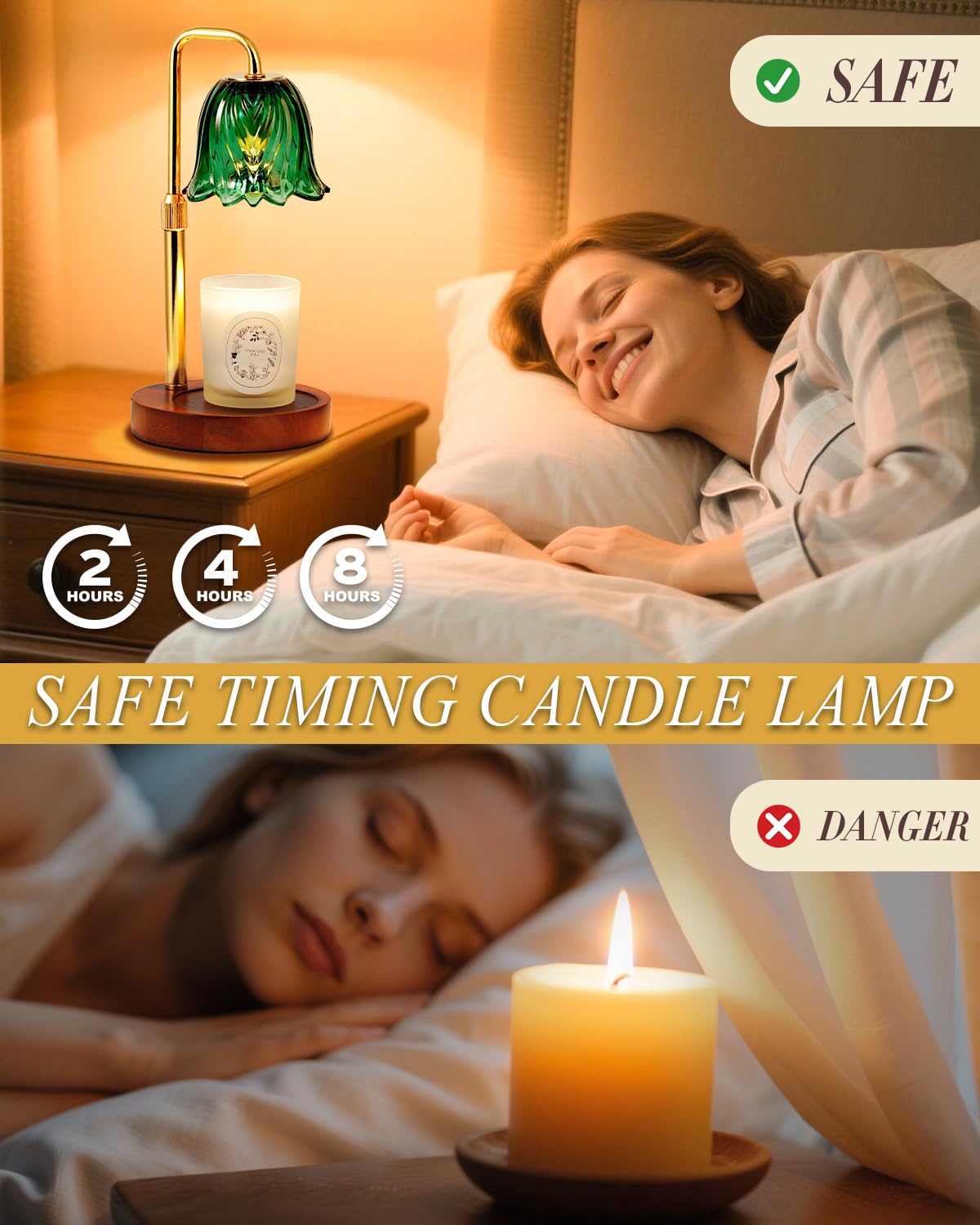 Dimmable Candle Warmer Lamp with Timer F500