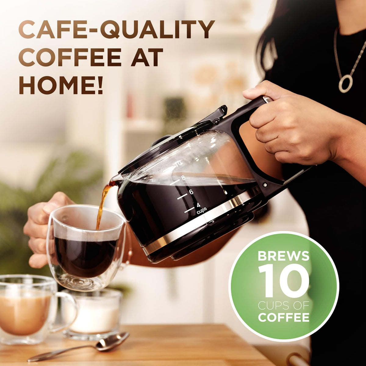 2-in-1 Drip Coffee Maker & Grinder D3653