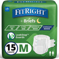 Adult Incontinence Briefs with Tabs, Medium, 15 Count P90743