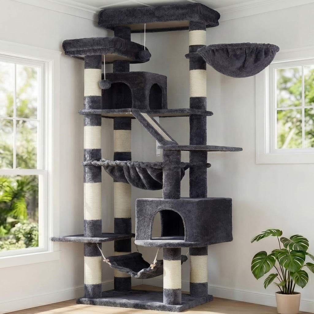 71-Inch-Tall Cat Tree with 2 Perches X517732