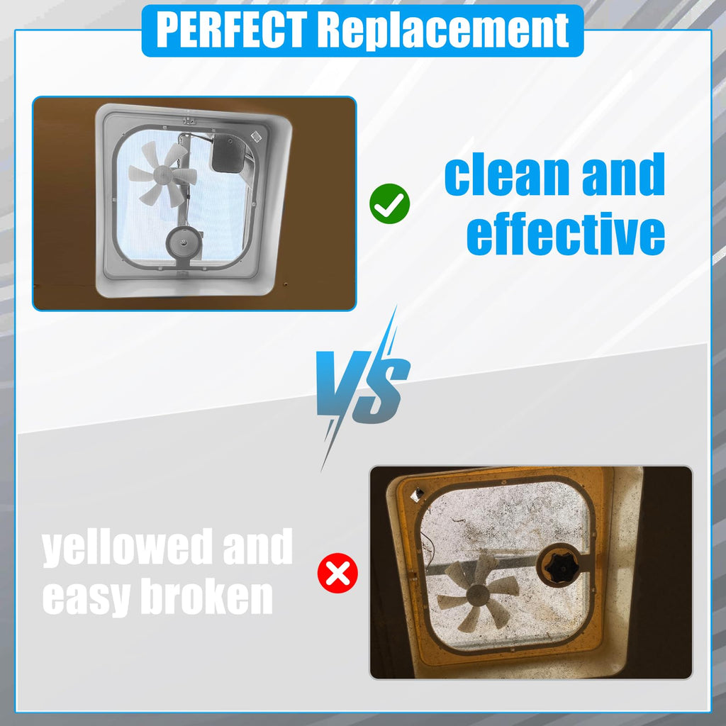 Birch White Roof Vent Frame Screen Replacement 13.5×13.5inch Y4289