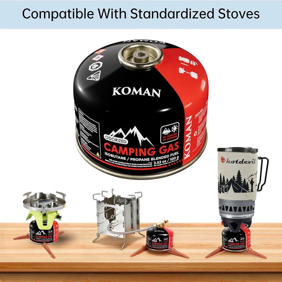Isobutane Propane Fuel Canister 4 oz 6 Pack Q45265