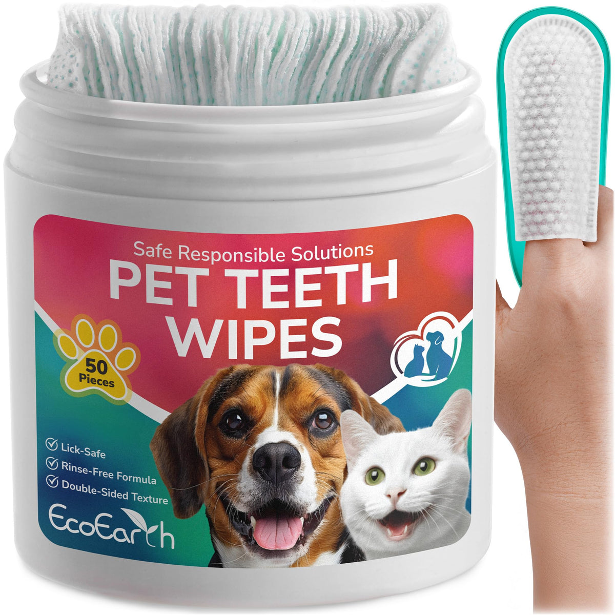 Teeth Cleaning Wipes for Dogs and Cats, 50 pc G9464