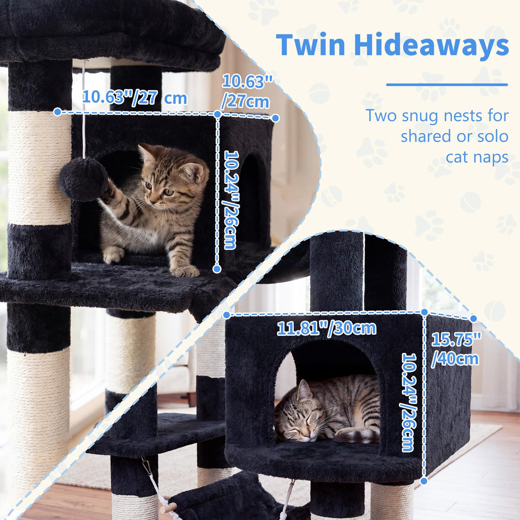 71-Inch-Tall Cat Tree with 2 Perches X517732