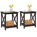 Espresso 20 x 18 Inch End Table Set of 2 W860031