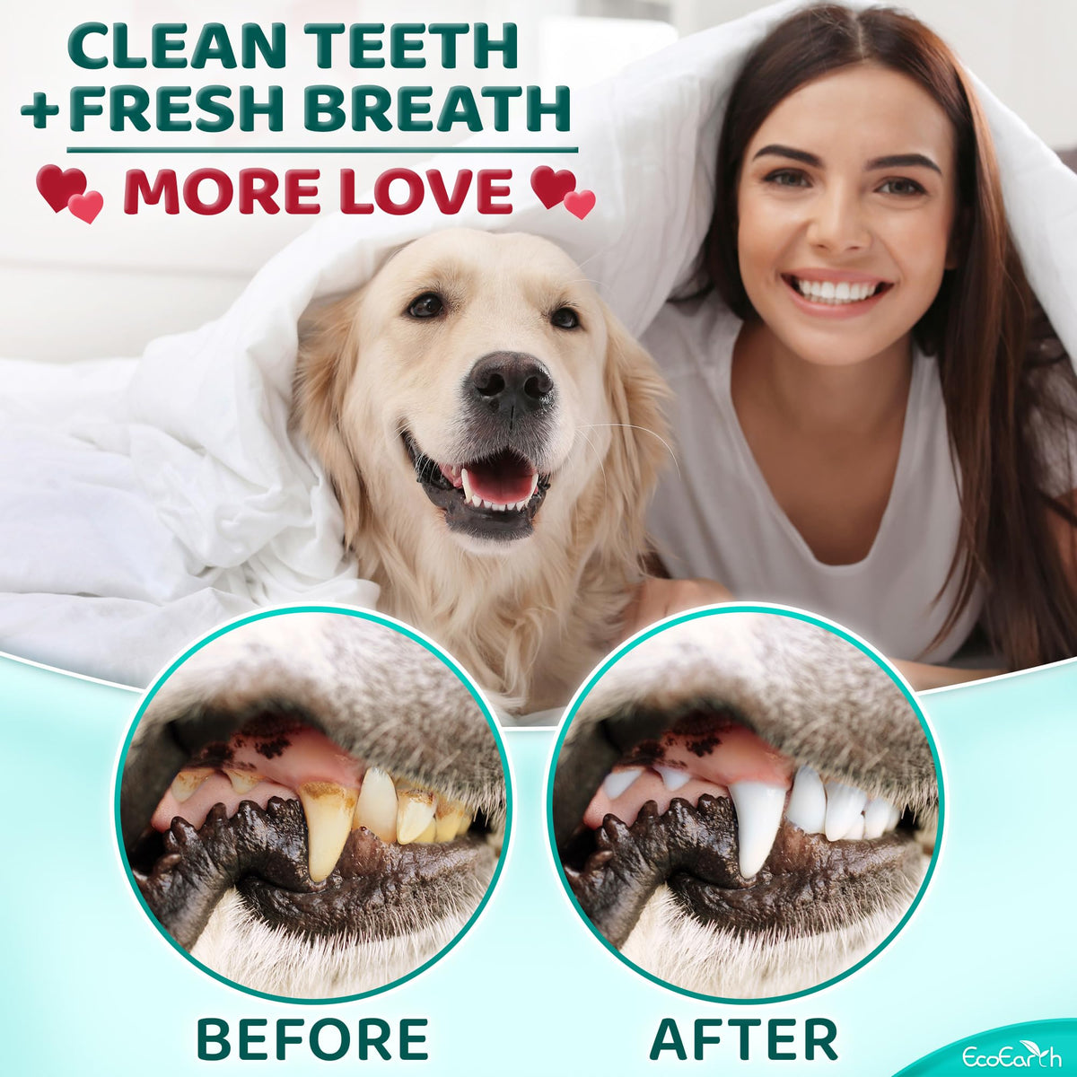 Teeth Cleaning Wipes for Dogs and Cats, 50 pc G9464