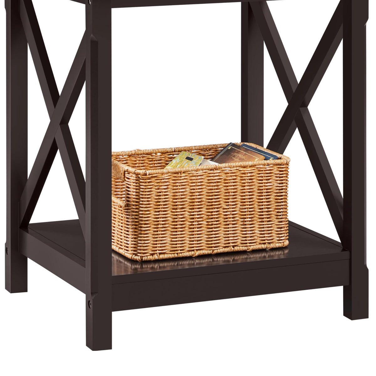 Espresso 20 x 18 Inch End Table Set of 2 W860031