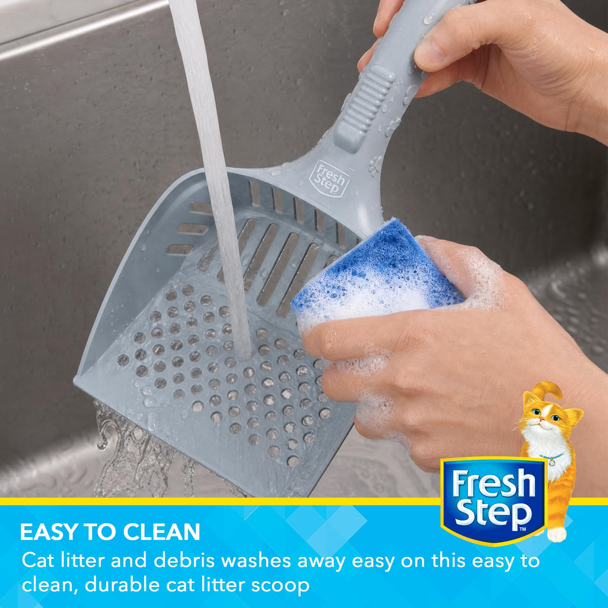 Cat Litter Scoop with Ergonomic Handle, 2-Pack V107359