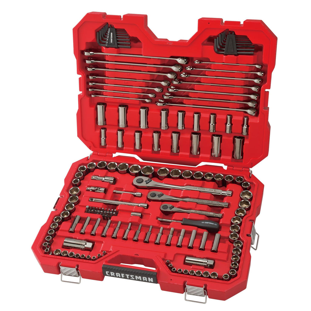 1/4" & 3/8" & 1/2" Drive SAE/Metric 150 Piece Mechanics Tool Set Q8447