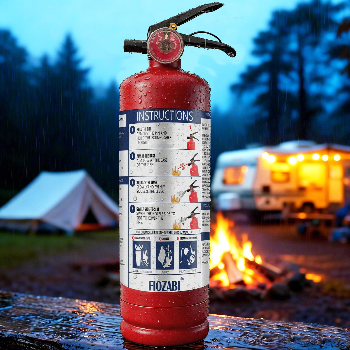 2.5 lb Dry Chemical Fire Extinguisher H224