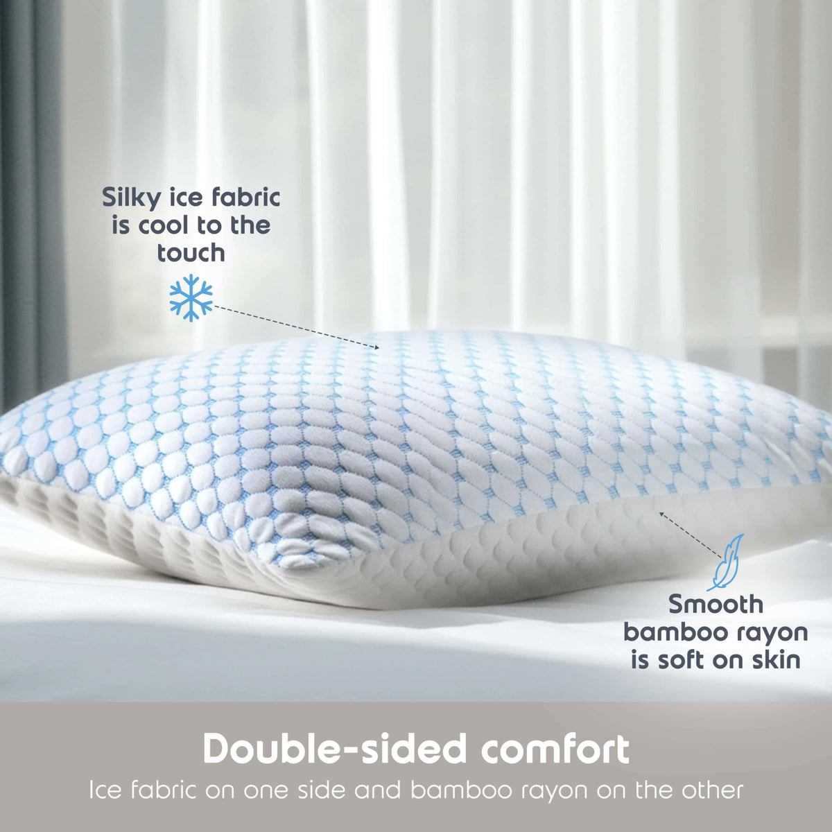 King Size Memory Foam Pillow Set of 2 A13151