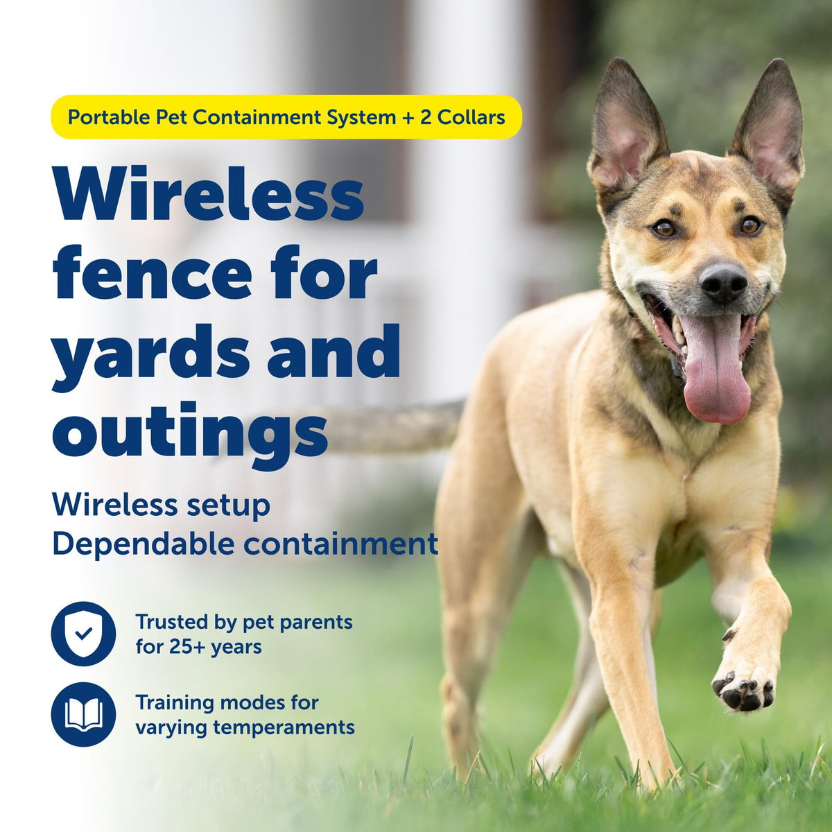 Wireless Fence, 2 Dog, Up to 3/4 Acre M3309