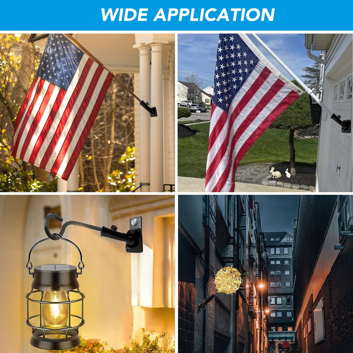 Adjustable Metal Flag Pole Holder U4271