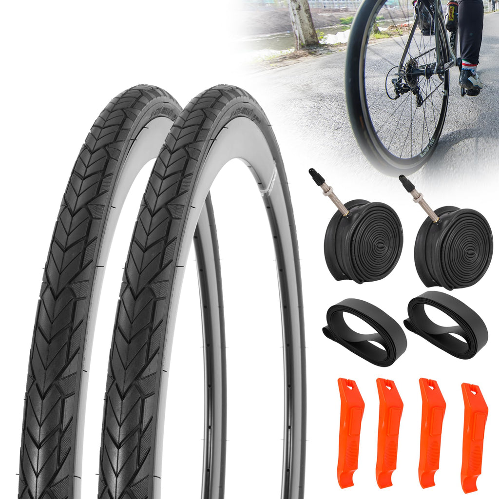 2 Pack 700C Foldable Bike Tires and Tubes Q82116