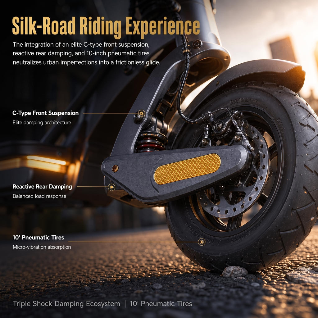 Electric Scooter, 28 MPH, 1000W, 38-Mile Range N494