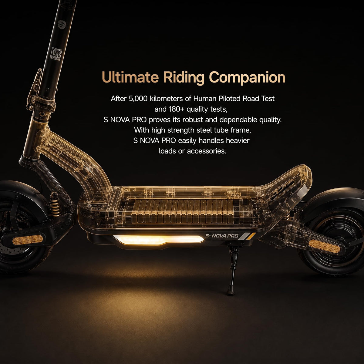 Electric Scooter, 28 MPH, 1000W, 38-Mile Range N494