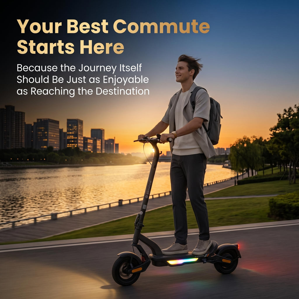 Electric Scooter, 28 MPH, 1000W, 38-Mile Range N494