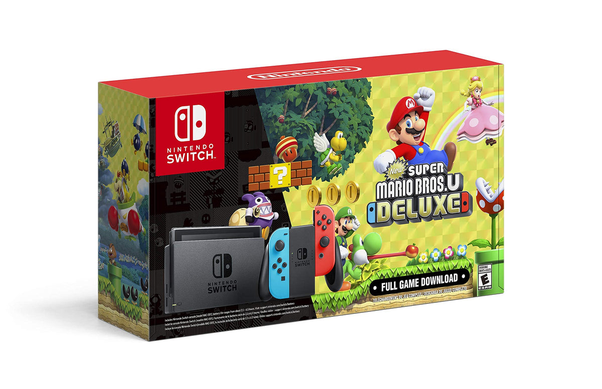 Neon Blue and Neon Red Switch Console V9732