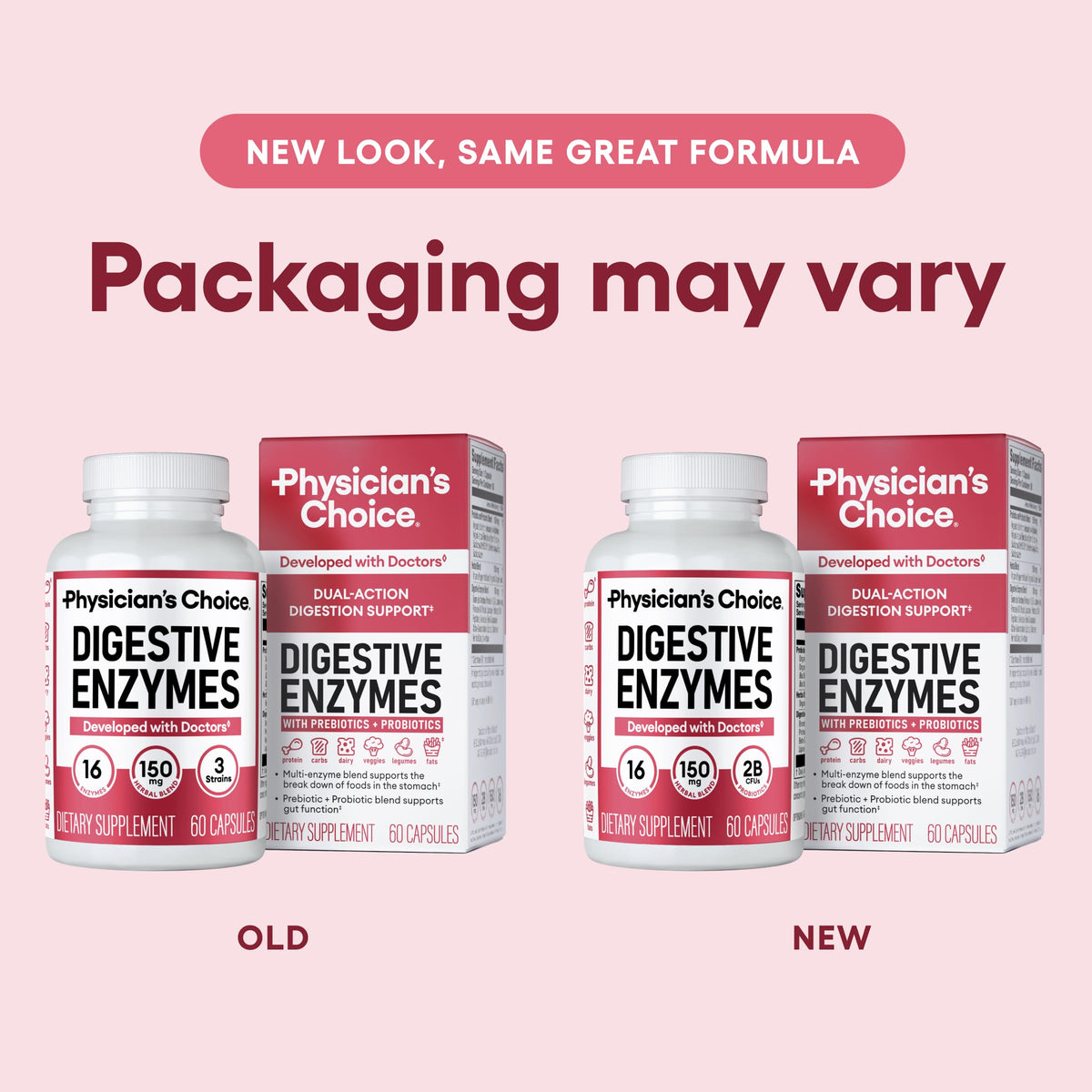 16 Enzyme Digestive Enzymes with Prebiotics & Probiotics S54281