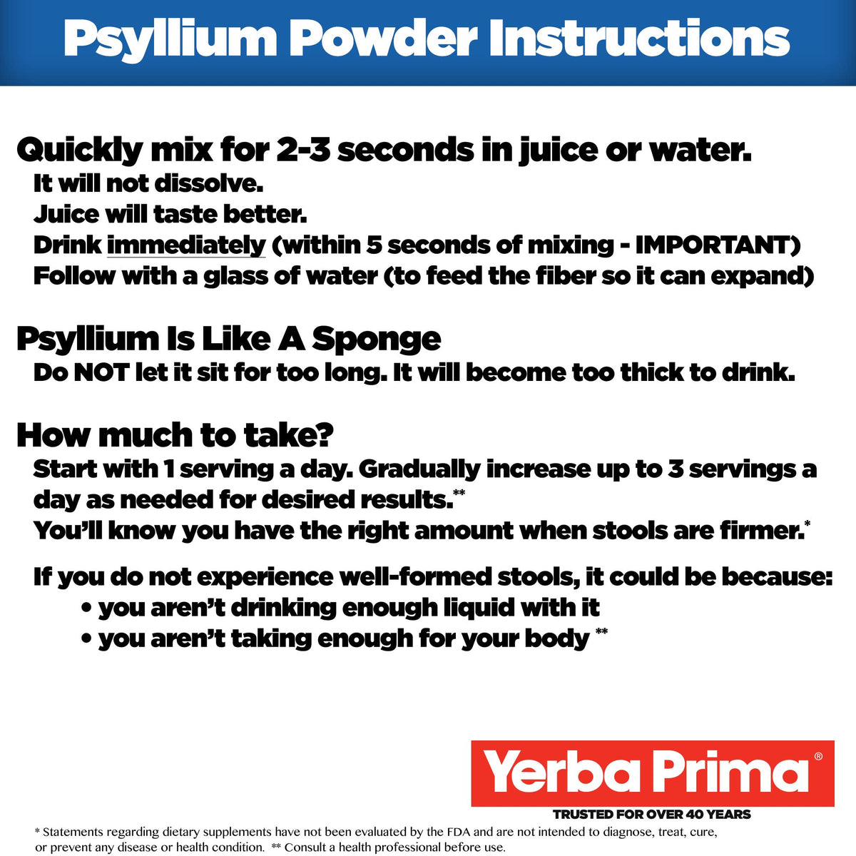 Psyllium Husk Powder 12 oz (Pack of 2) F9347