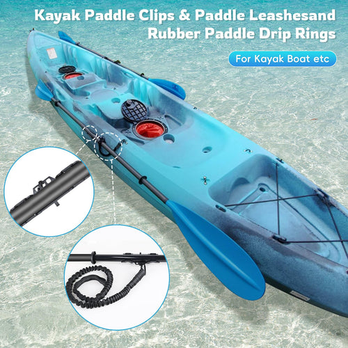 2PCS Kayak Paddle Holder with Leashes & Locking Kits M6000