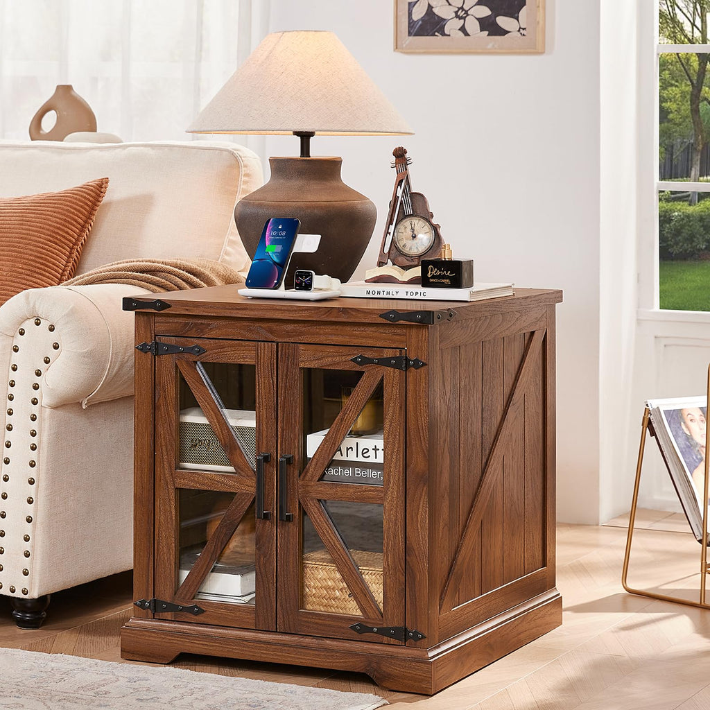 24'' End Table Set 2 with Charger D724