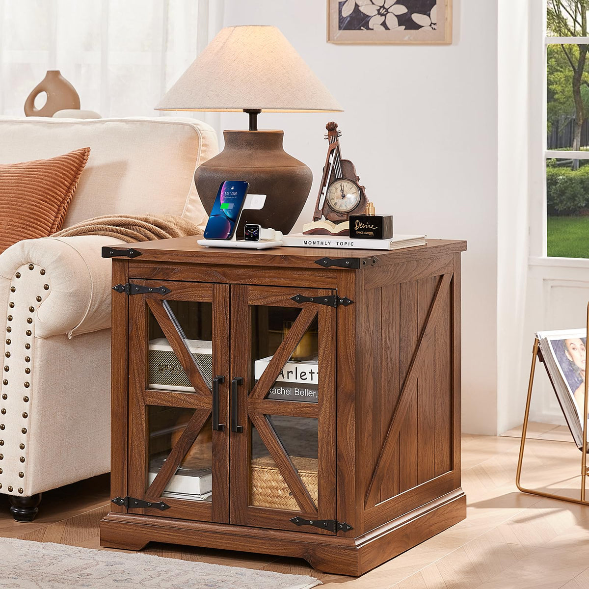 24'' End Table Set 2 with Charger D724