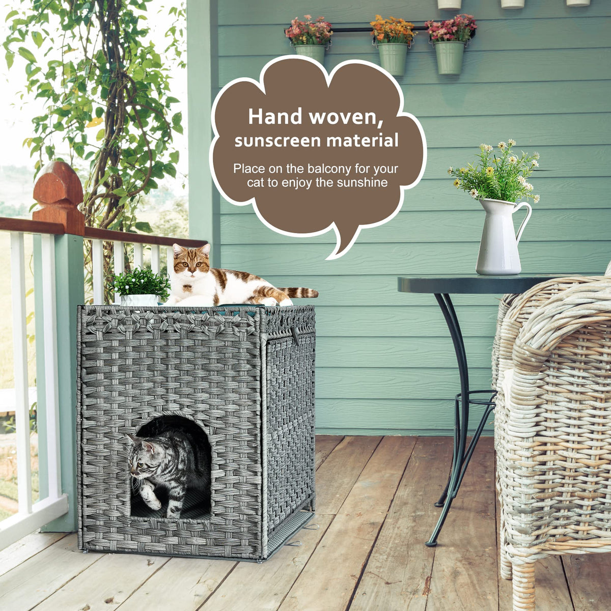Cat Litter Box Enclosure with Door J6394