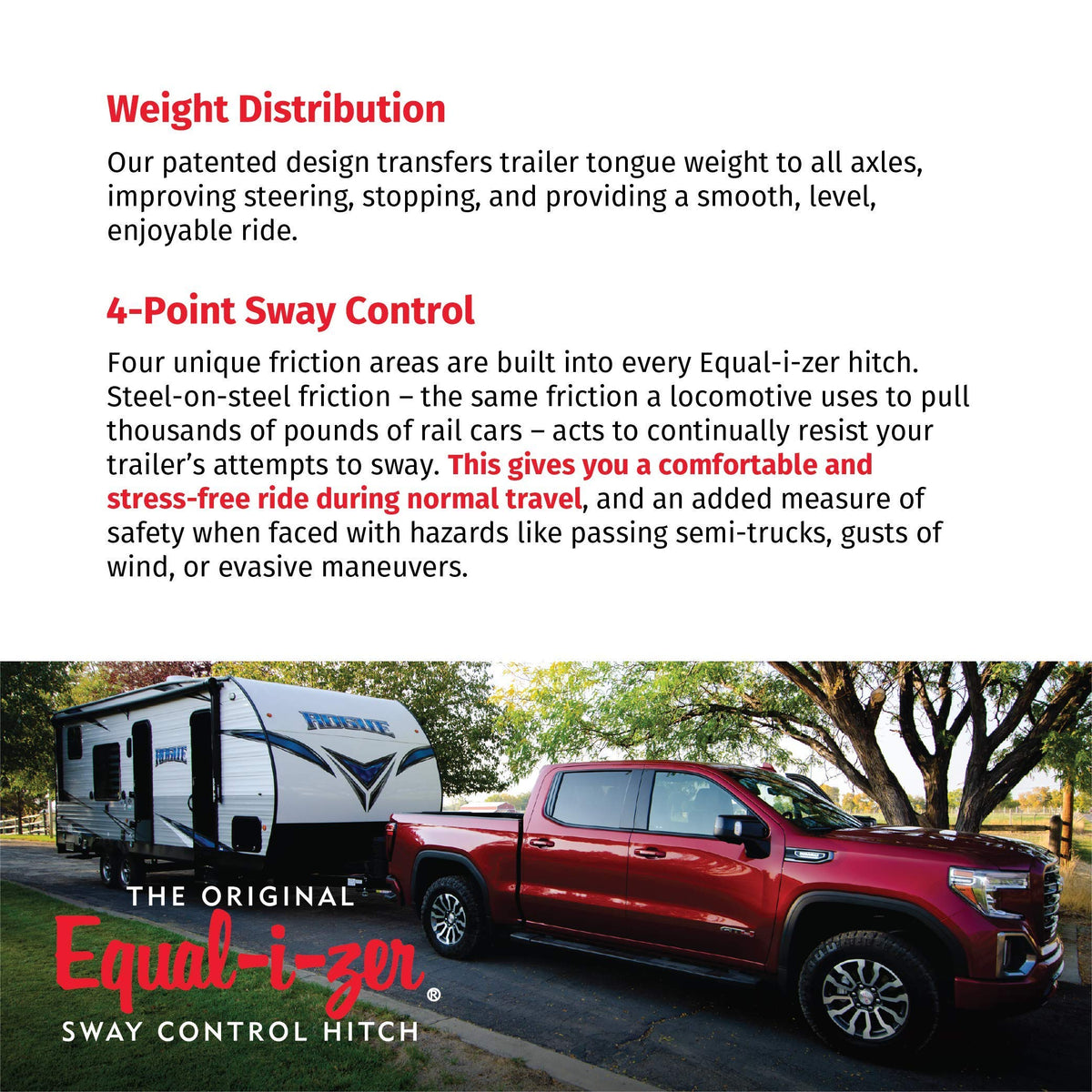 4-point Sway Control Hitch, 10,000 Lbs Trailer Weight Rating X978